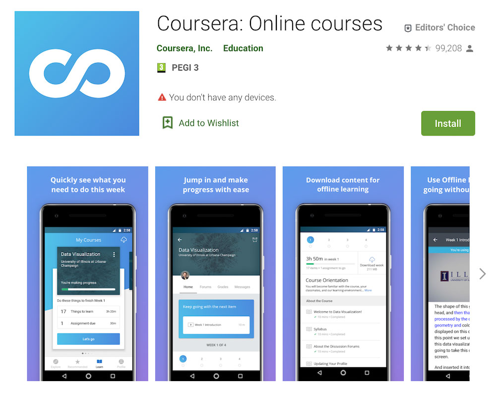Coursera screenshot