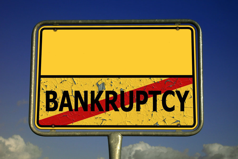 Bankruptcy sign