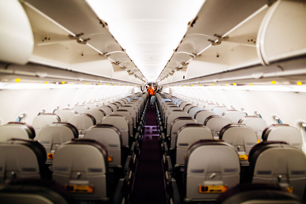 Empty airplane
