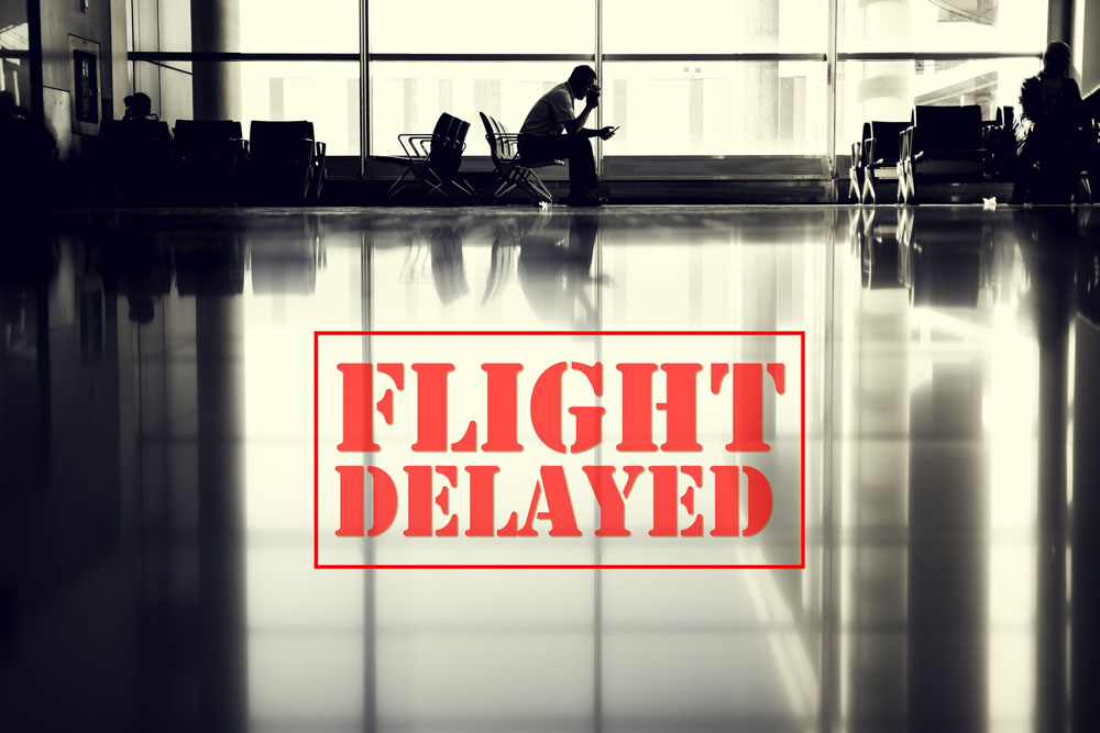 You have received an e-mail saying that your flight is delayed. What’s next?