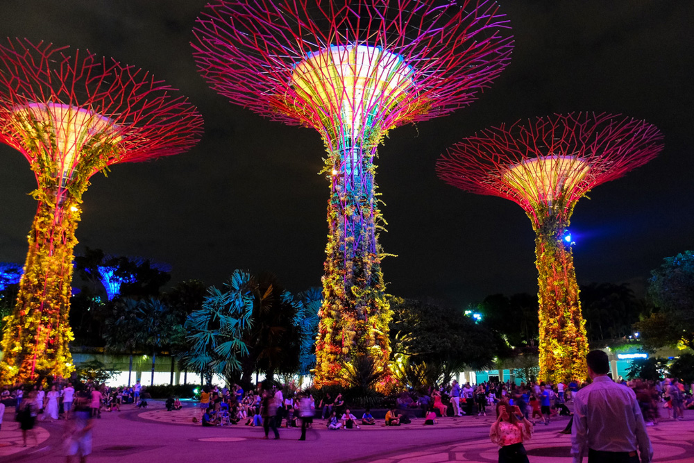 Gardens by the bay in Singapore