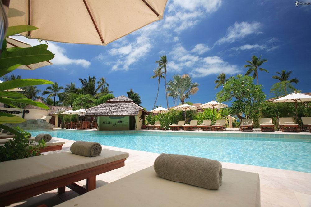 Pool at a resort