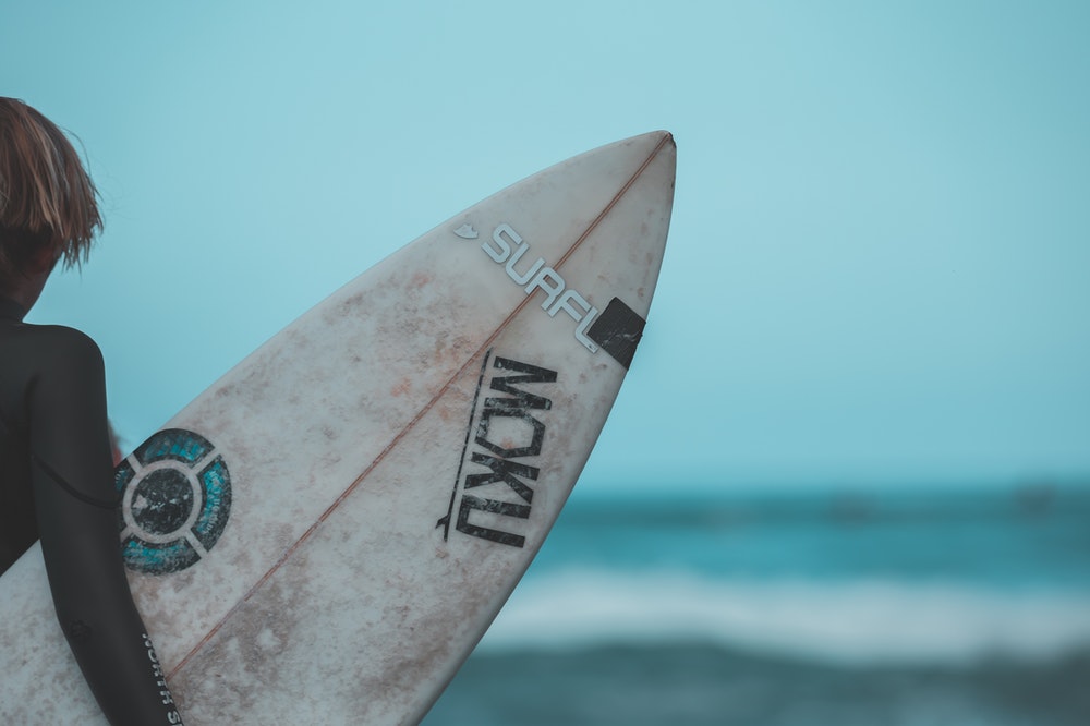 Person with a surfboard