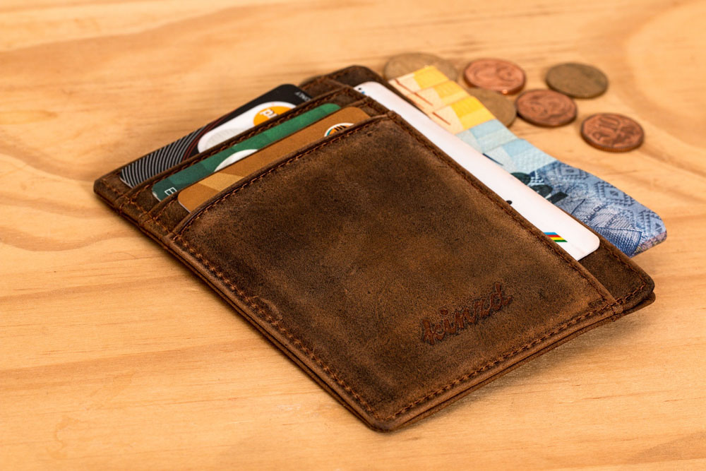 Wallet with credit cards and cash