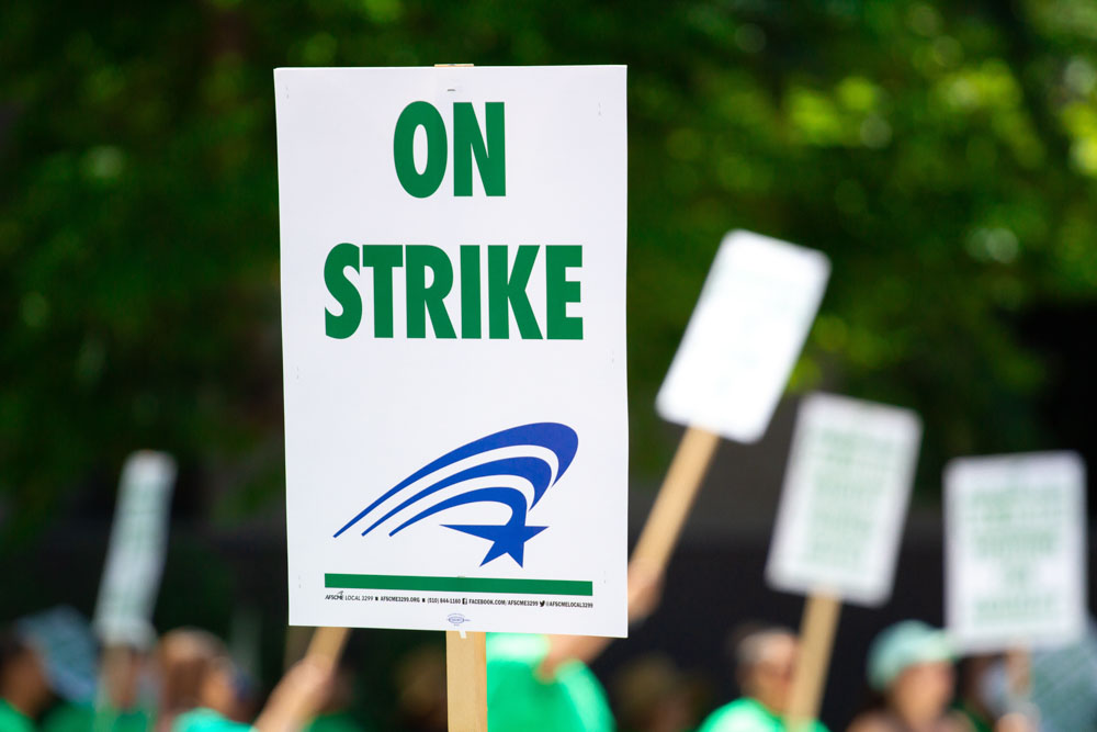 People on a strike