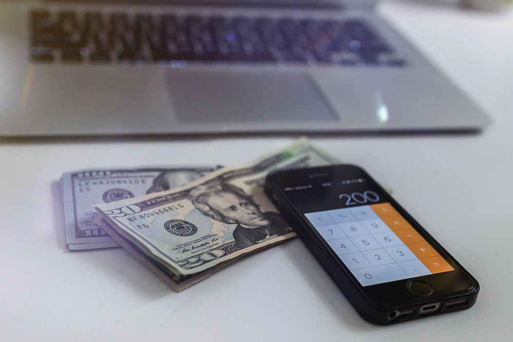 Money lying on the table