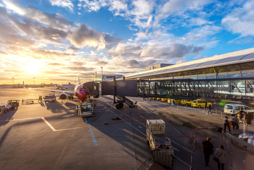 Aircraft at the airport