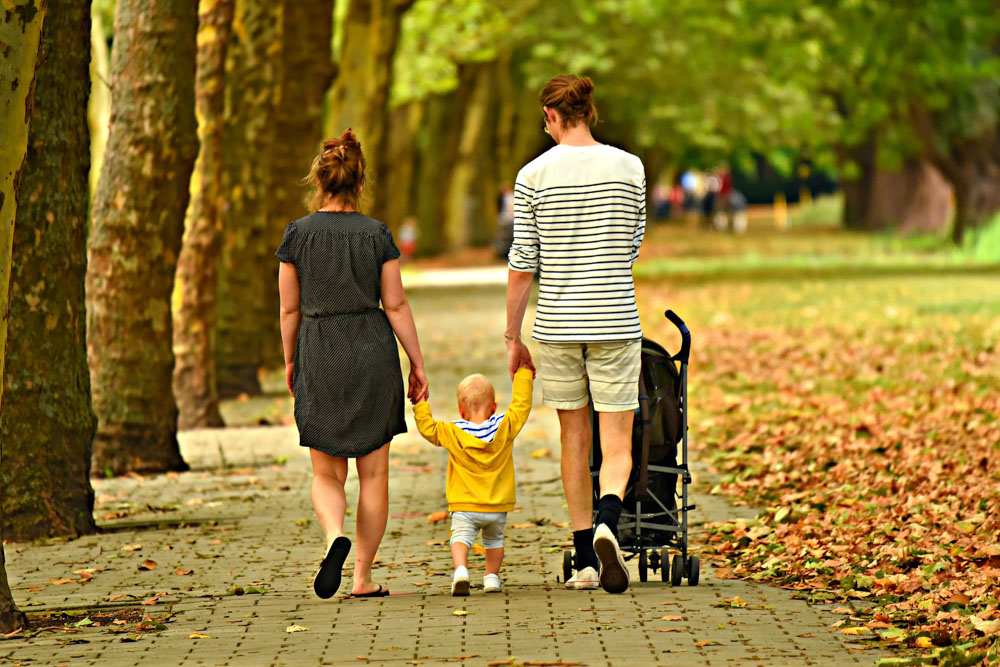 Family with a kid