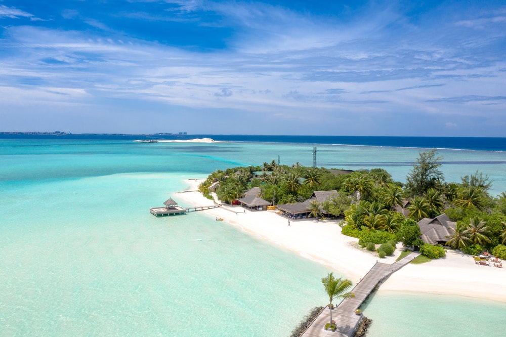 Beach resort in Maldives