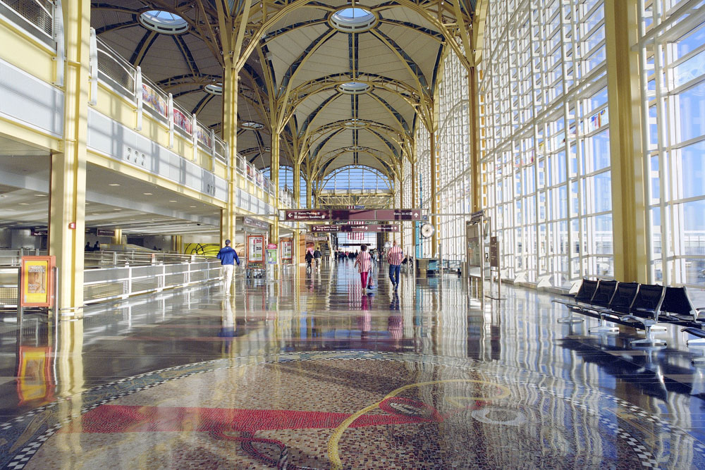 Inside the airport